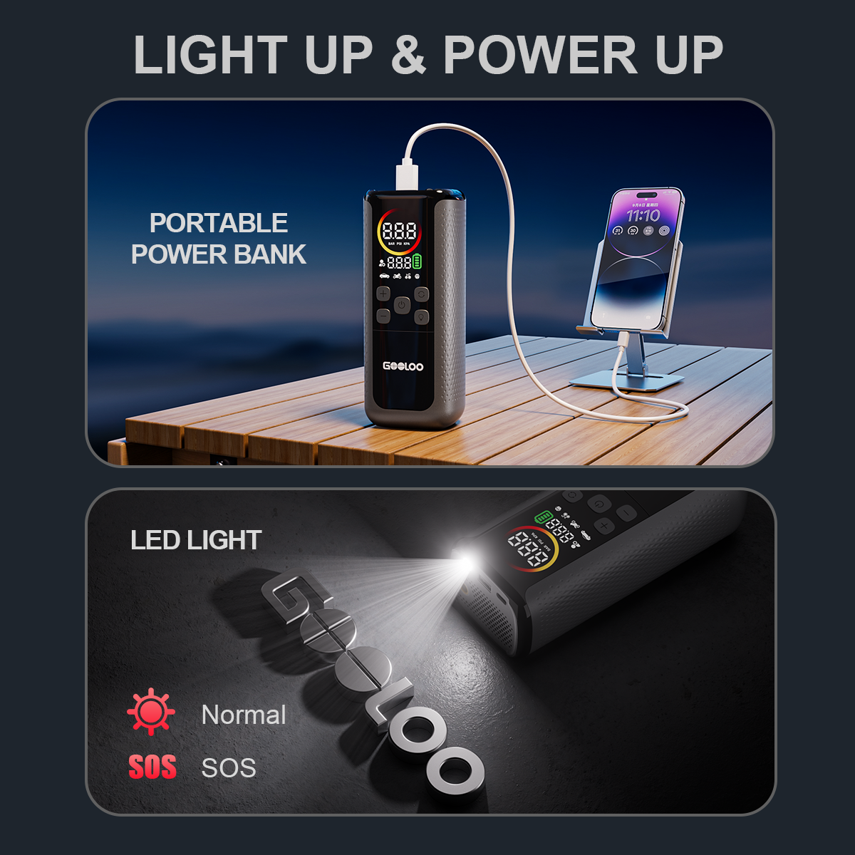 GOOLOO GT160 DUAL Tire Inflator