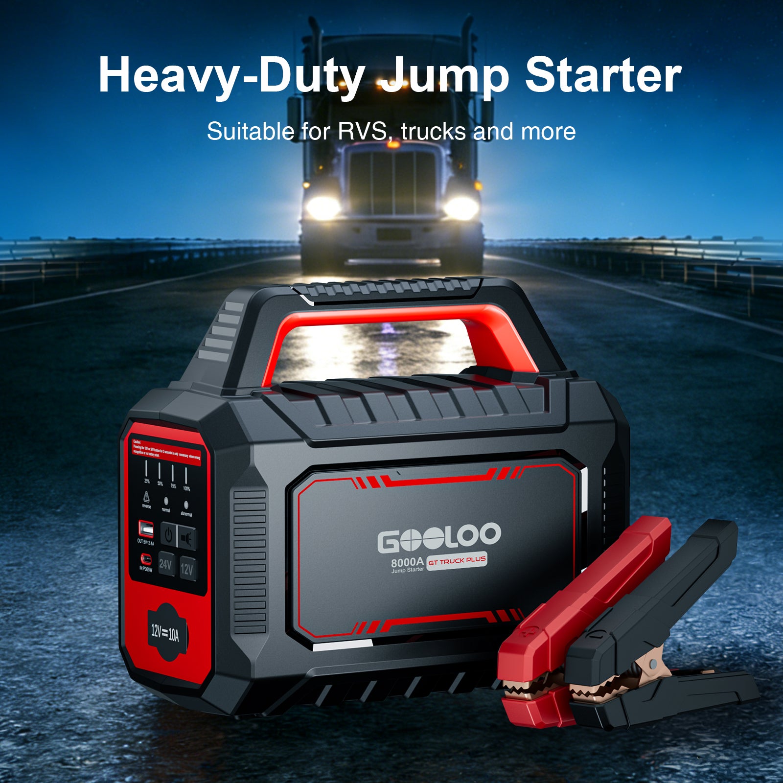 GOOLOO GT TRUCK PLUS 8000A Supersafe Jump Starter