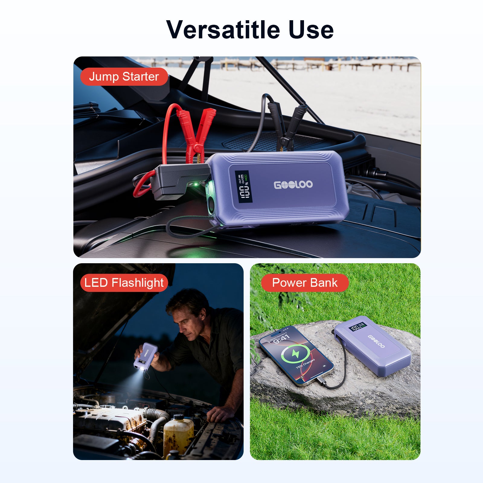 GOOLOO G7 Jump Starter 3000A