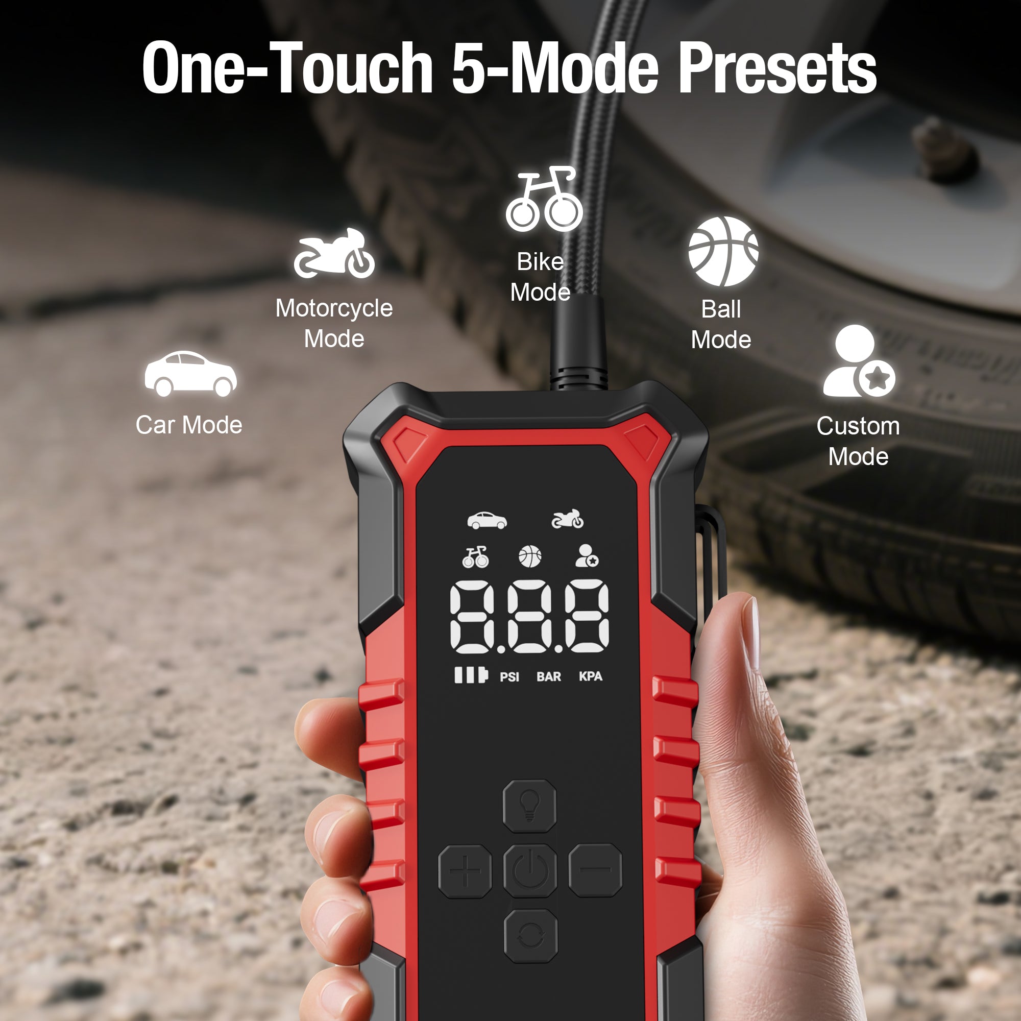 GOOLOO A6 Gear ReadyRide Tyre Inflator Portable Air Compressor