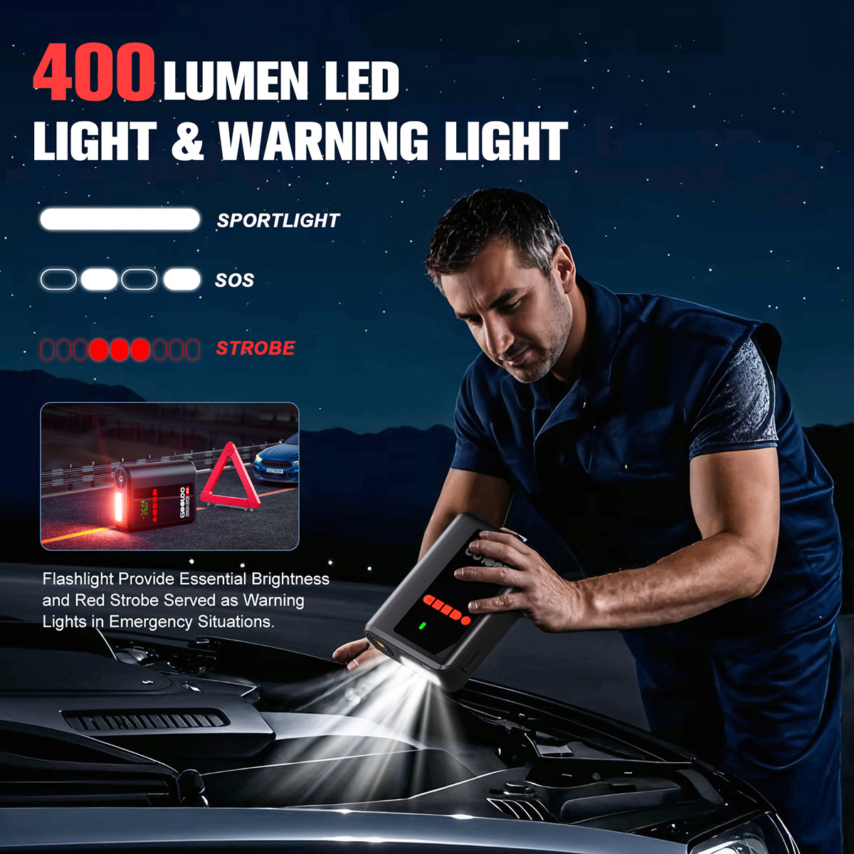 【Clearance Sale】GOOLOO A2 Jump Starter with Air Compressor