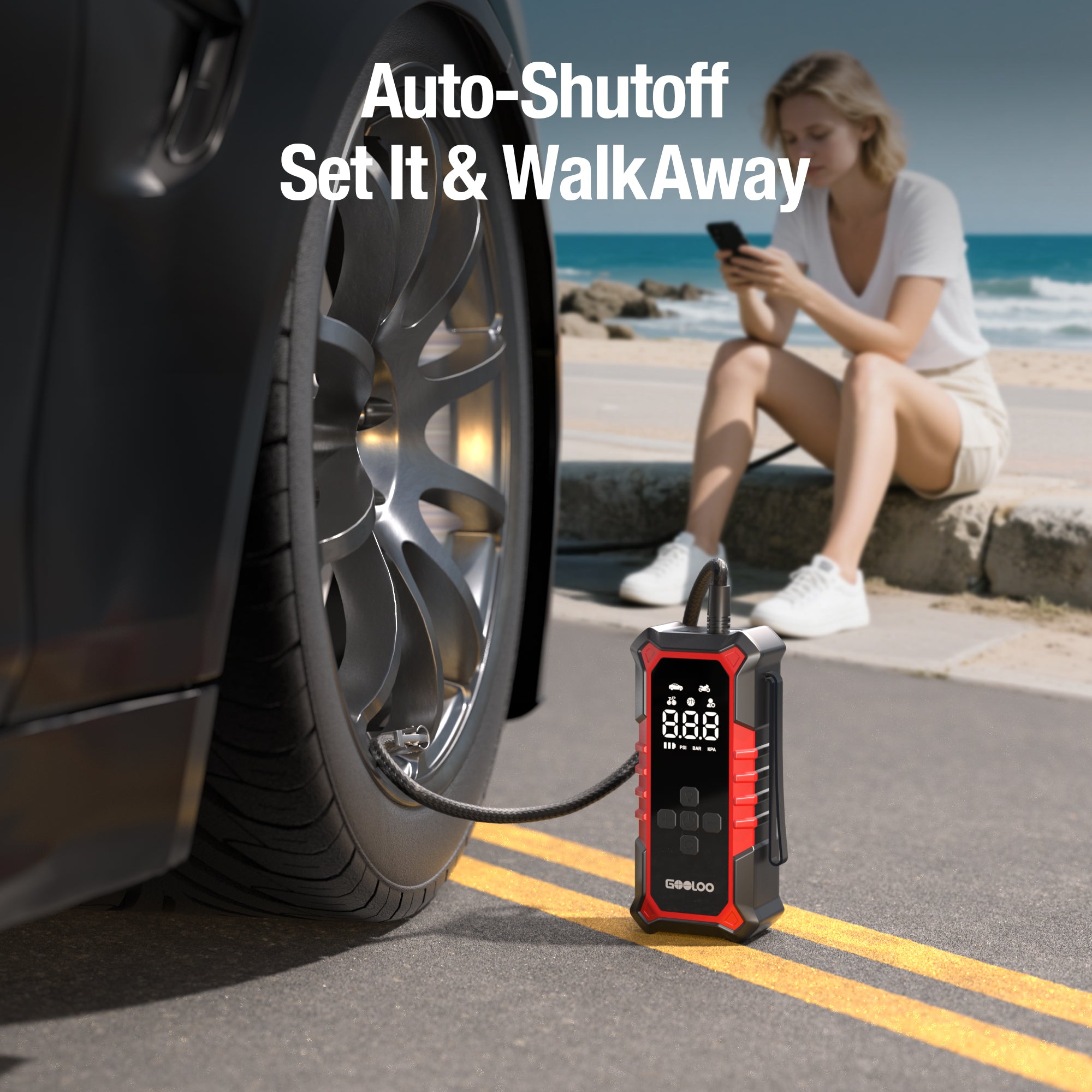 GOOLOO A6 Gear ReadyRide Tyre Inflator Portable Air Compressor