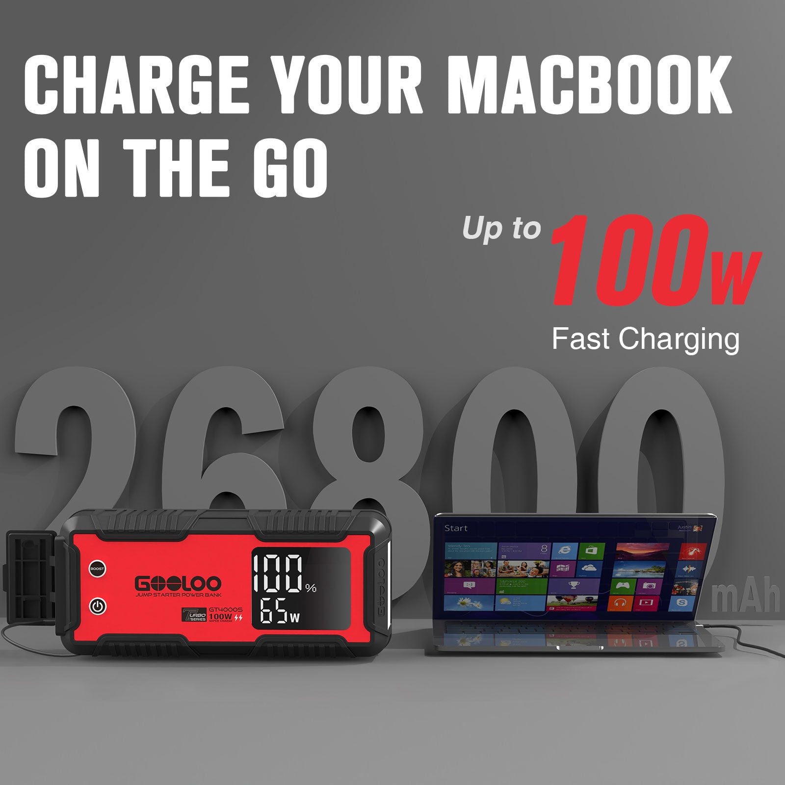 GOOLOO GT4000S 4000A Supersafe Jump Starter