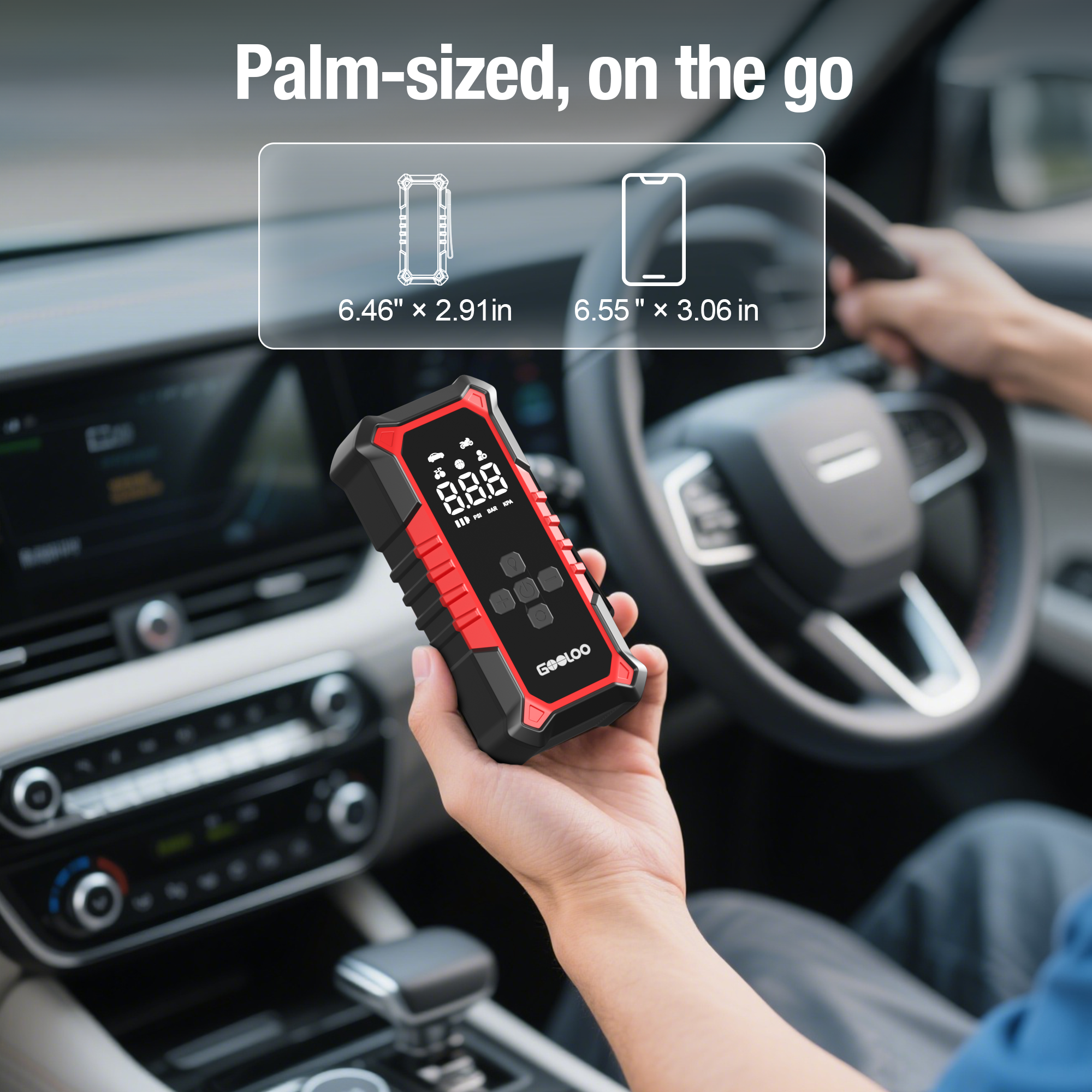 GOOLOO A6 Gear ReadyRide Tyre Inflator Portable Air Compressor