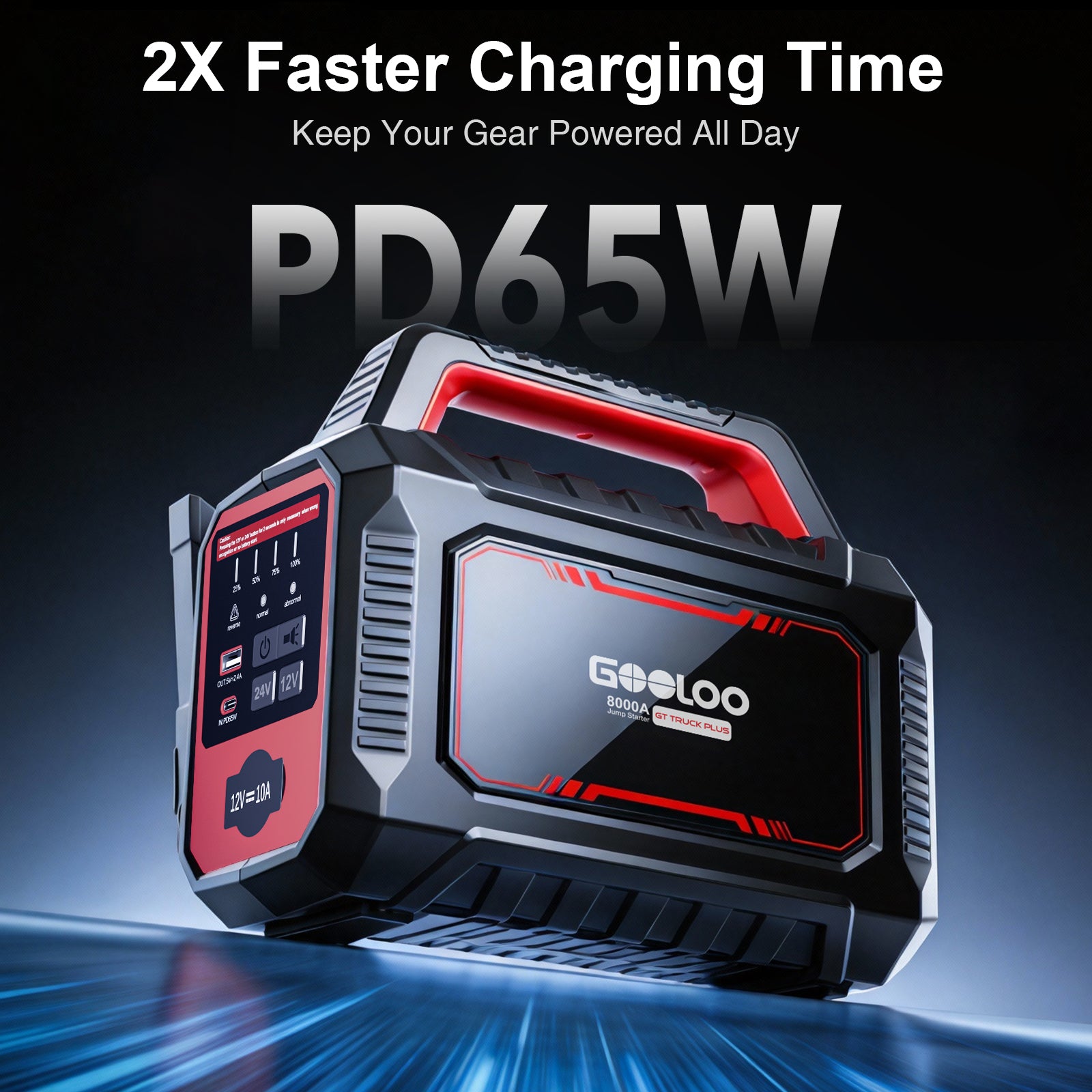 GOOLOO GT TRUCK PLUS 8000A Supersafe Jump Starter