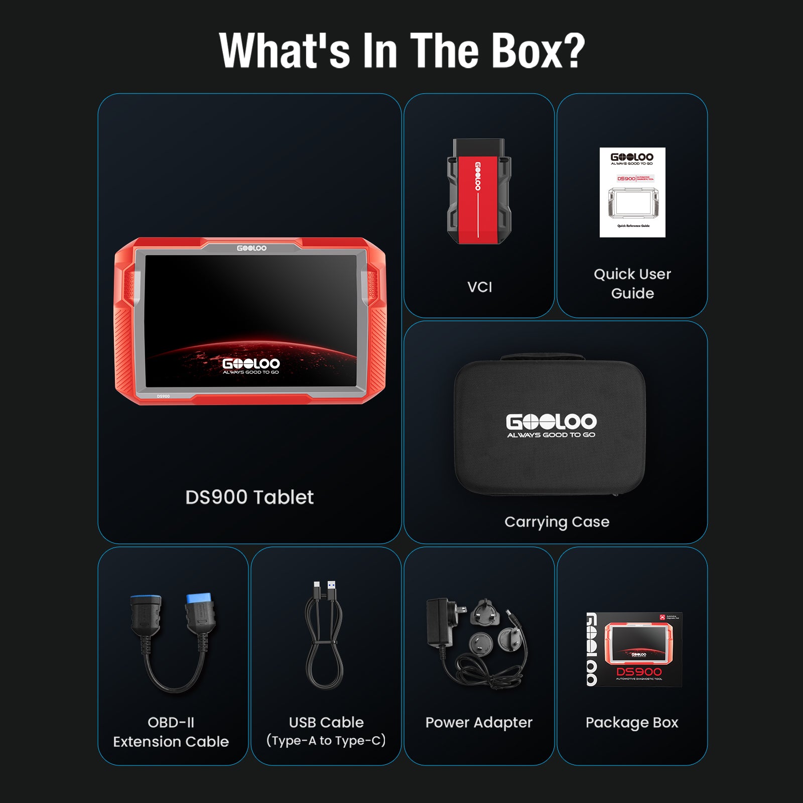 GOOLOO DeepScan DS900 On-Board Diagnostics II Scanner