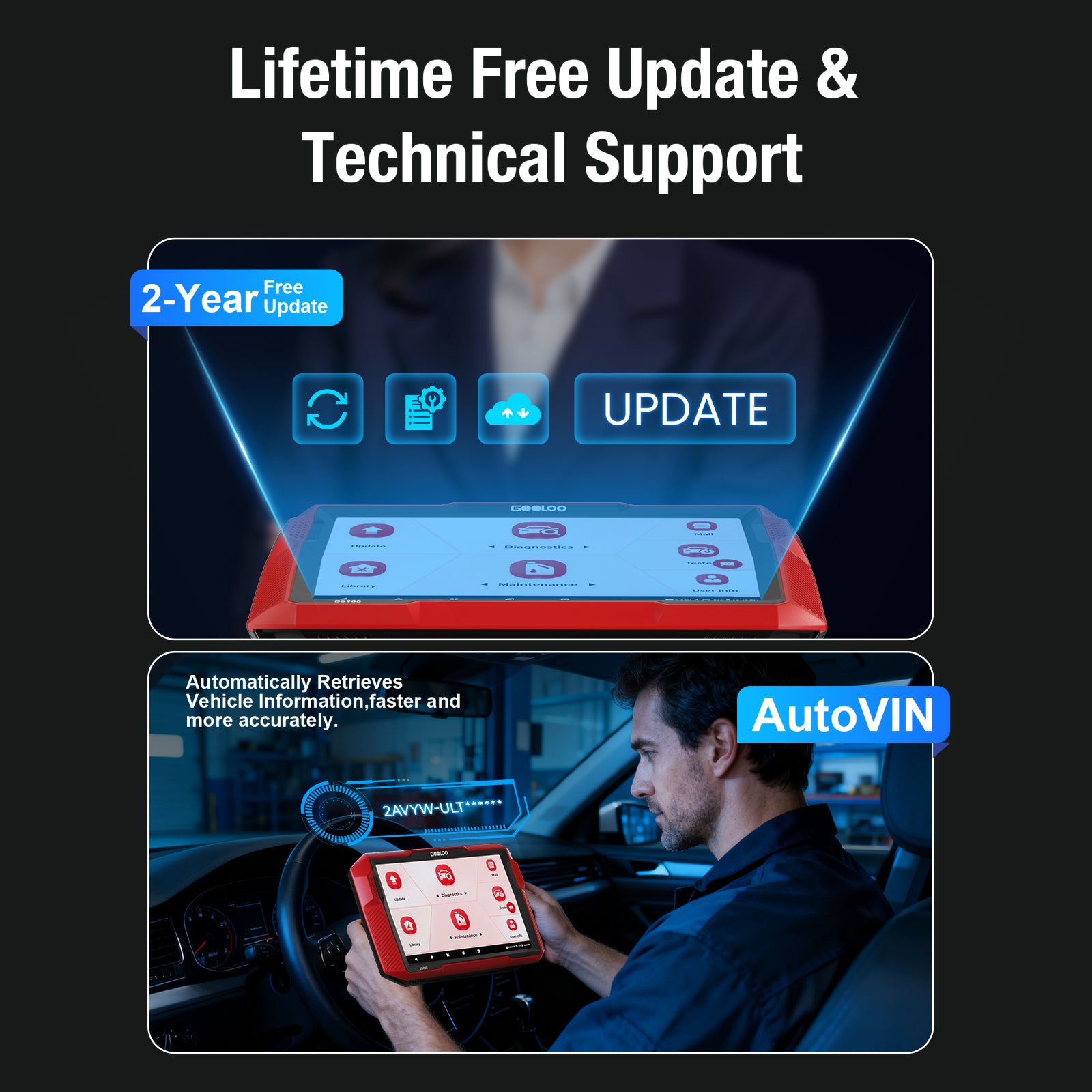 GOOLOO DeepScan DS900 On-Board Diagnostics II Scanner