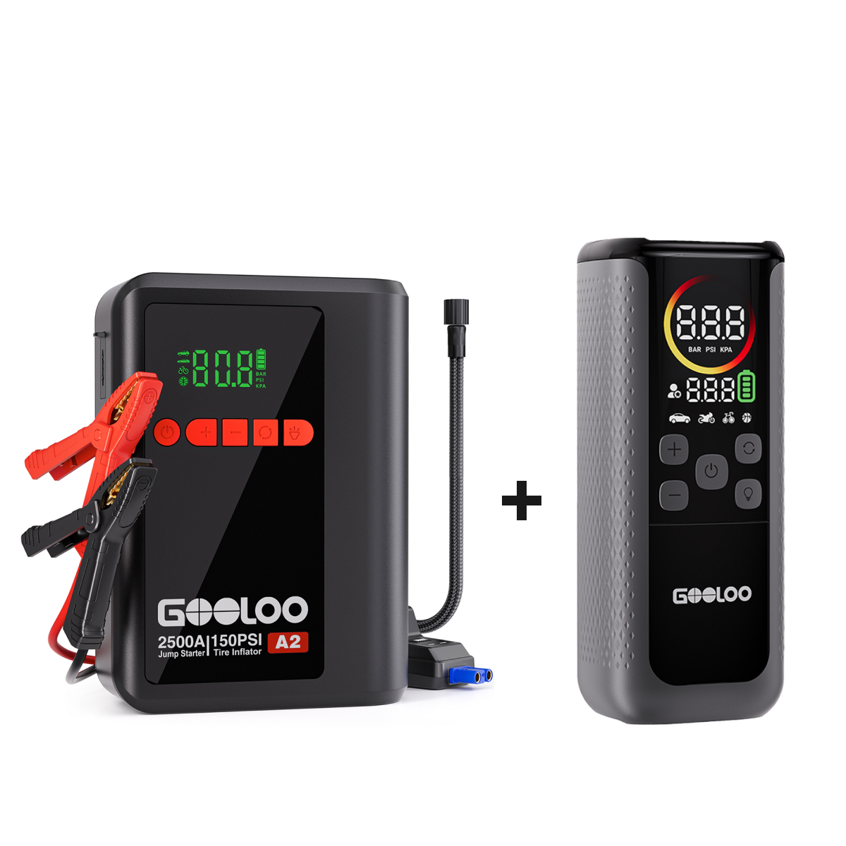 【Clearance Sale】GOOLOO A2 Jump Starter with Air Compressor