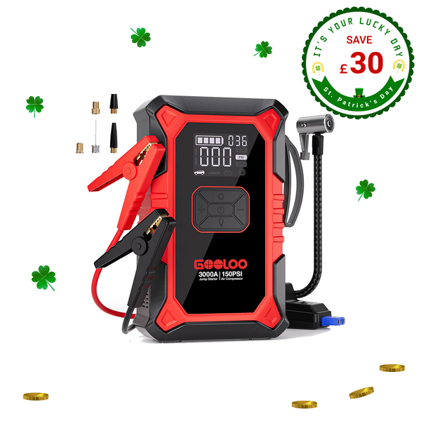 GOOLOO A3 Jump Starter with Air Compressor