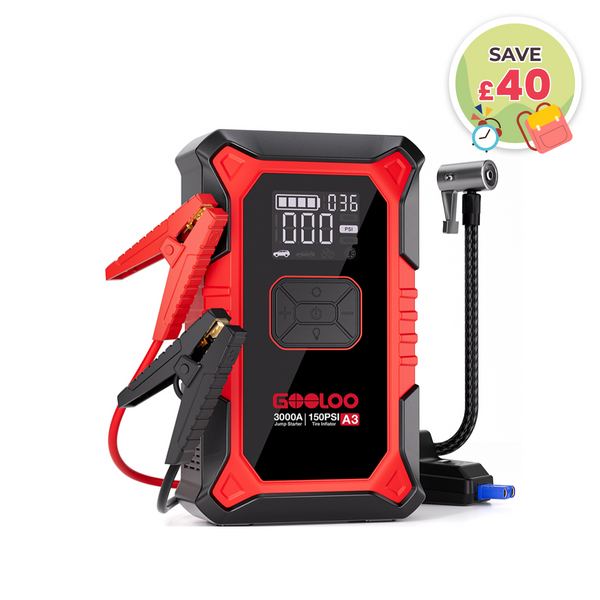 GOOLOO A3 Jump Starter with Air Compressor