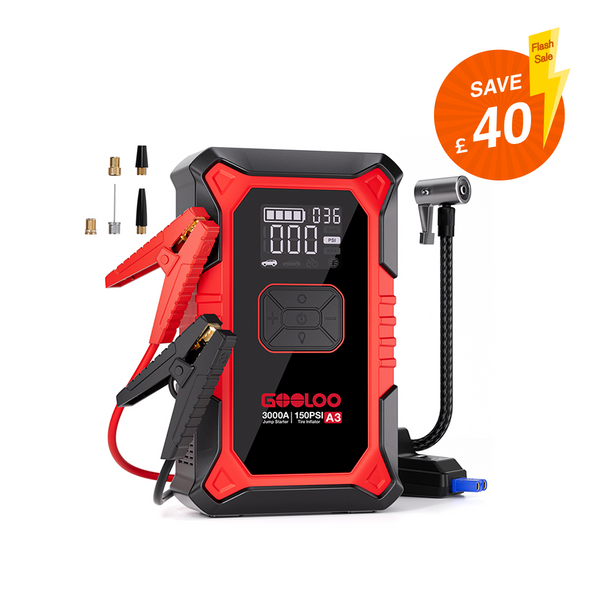 GOOLOO A3 Jump Starter with Air Compressor