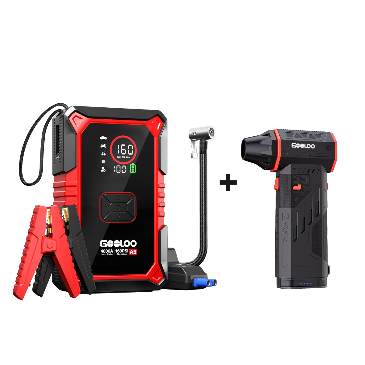 GOOLOO A5 Jump Starter F5S Electric Air Duster