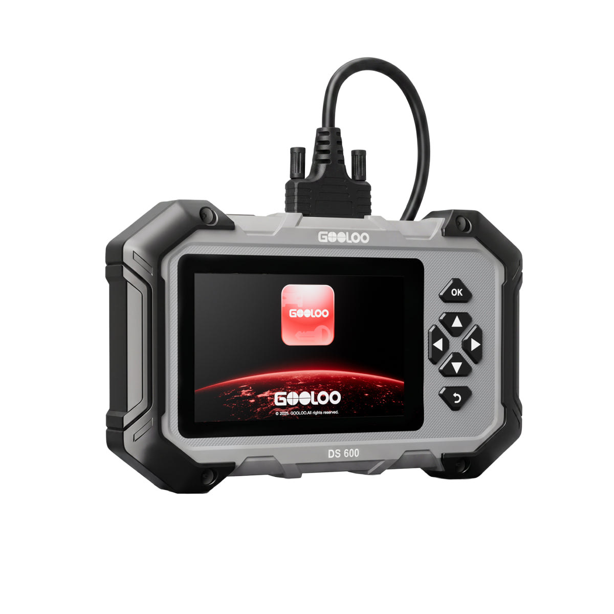 GOOLOO DS600 OBD2 Scanner Car Diagnostic Tool for 4 System(PCM/TCM/ABS/SRS) No Subscription, Full Functions Diagnostic Tool, 9 Reset Services, 5" Touchscreen, AutoVIN, Supports FCA CANFD