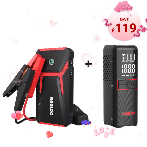 GOOLOO GE1500 Jump Starter with GT160 Tire Inflator