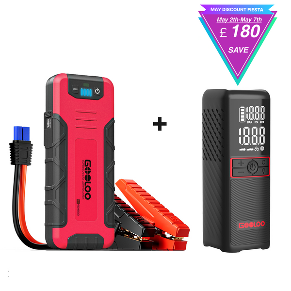 GOOLOO GE4500 Jump Starter with GT160 Tire Inflator