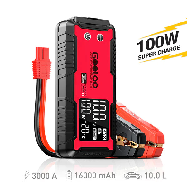 GOOLOO GT3000 Jump Starter with F3 Electric Air Duster