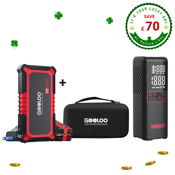 GOOLOO GP2000 Jump Starter+GT160 Tire Inflator+EVA Box