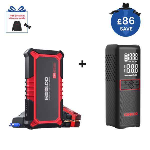 GOOLOO GP2000 Jump Starter with GT160 Tire Inflator