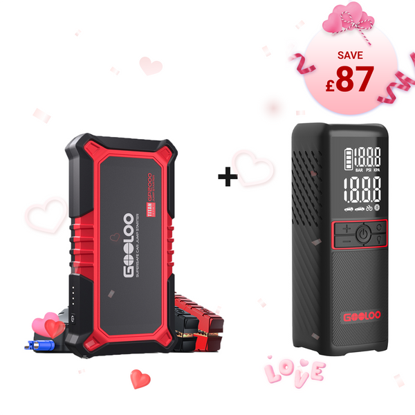 GOOLOO GP2000 Jump Starter with GT160 Tire Inflator