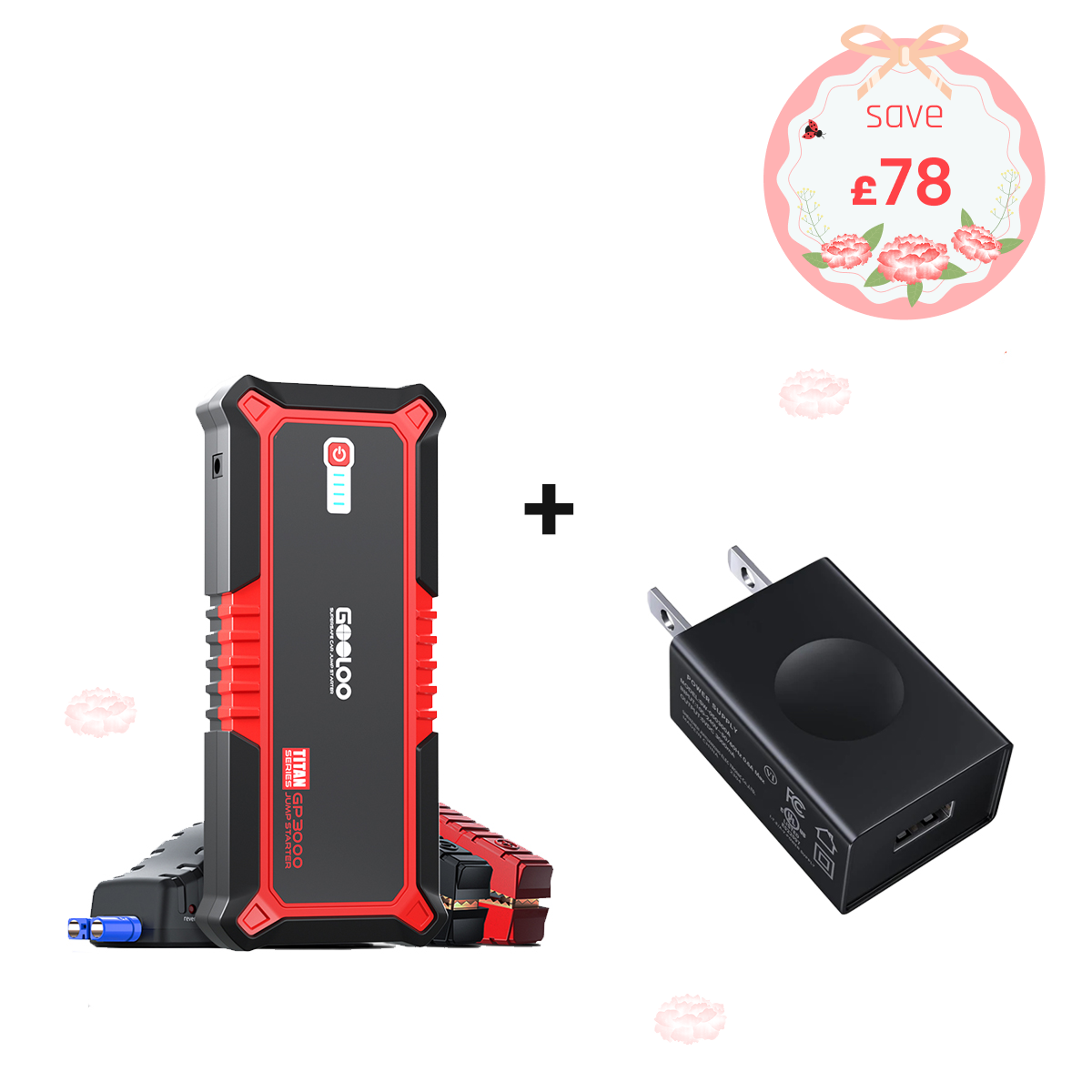 GOOLOO GP3000 Portable Jump Starter