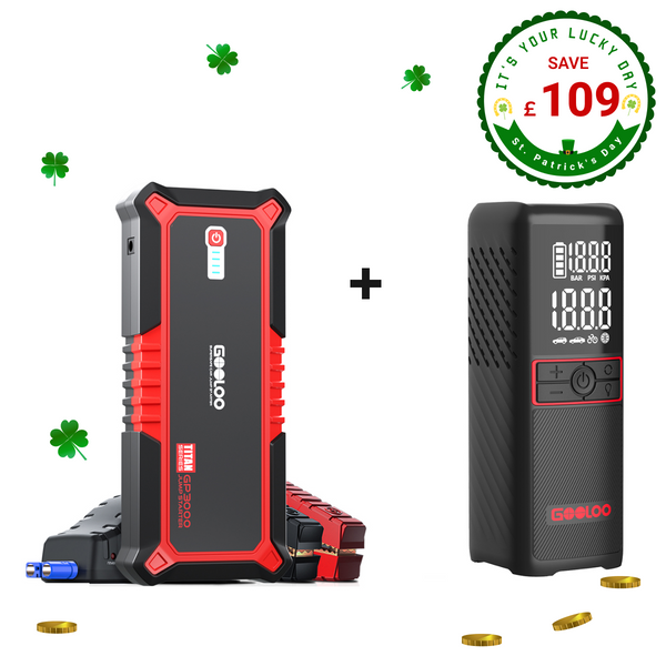 GOOLOO GP3000 Jump Starter with GT160 Tire Inflator