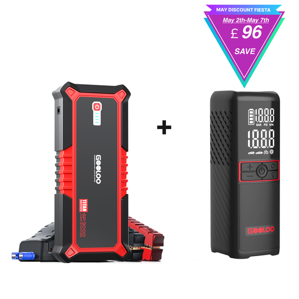 GOOLOO GP3000 Jump Starter with GT160 Tire Inflator