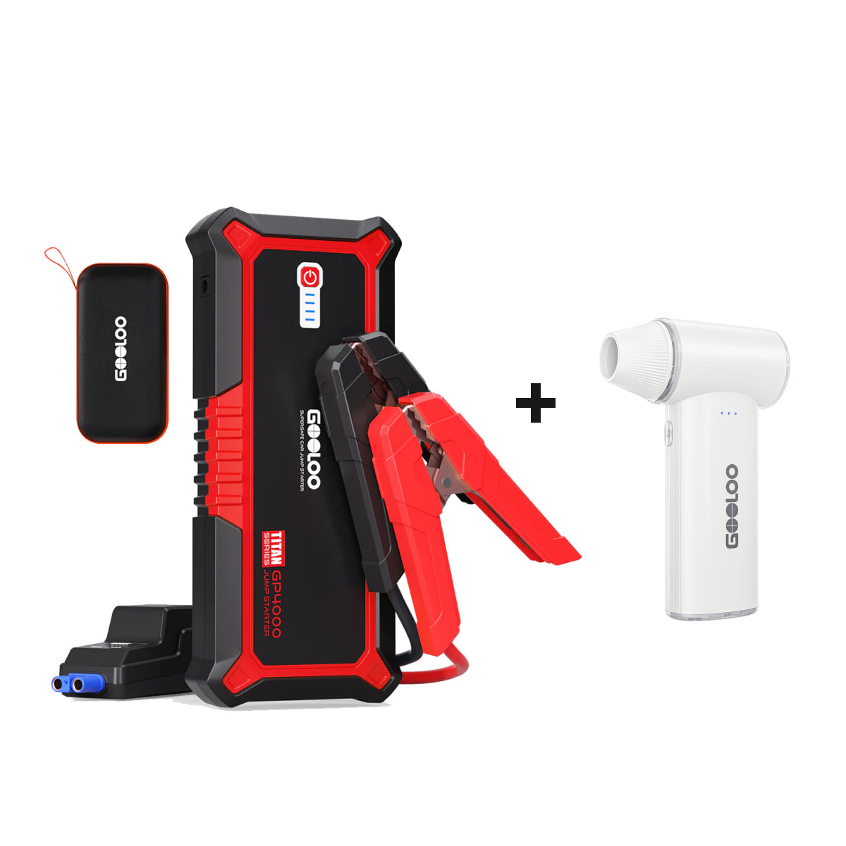 GOOLOO GP4000 Jump Starter with F3 Electric Air Duster