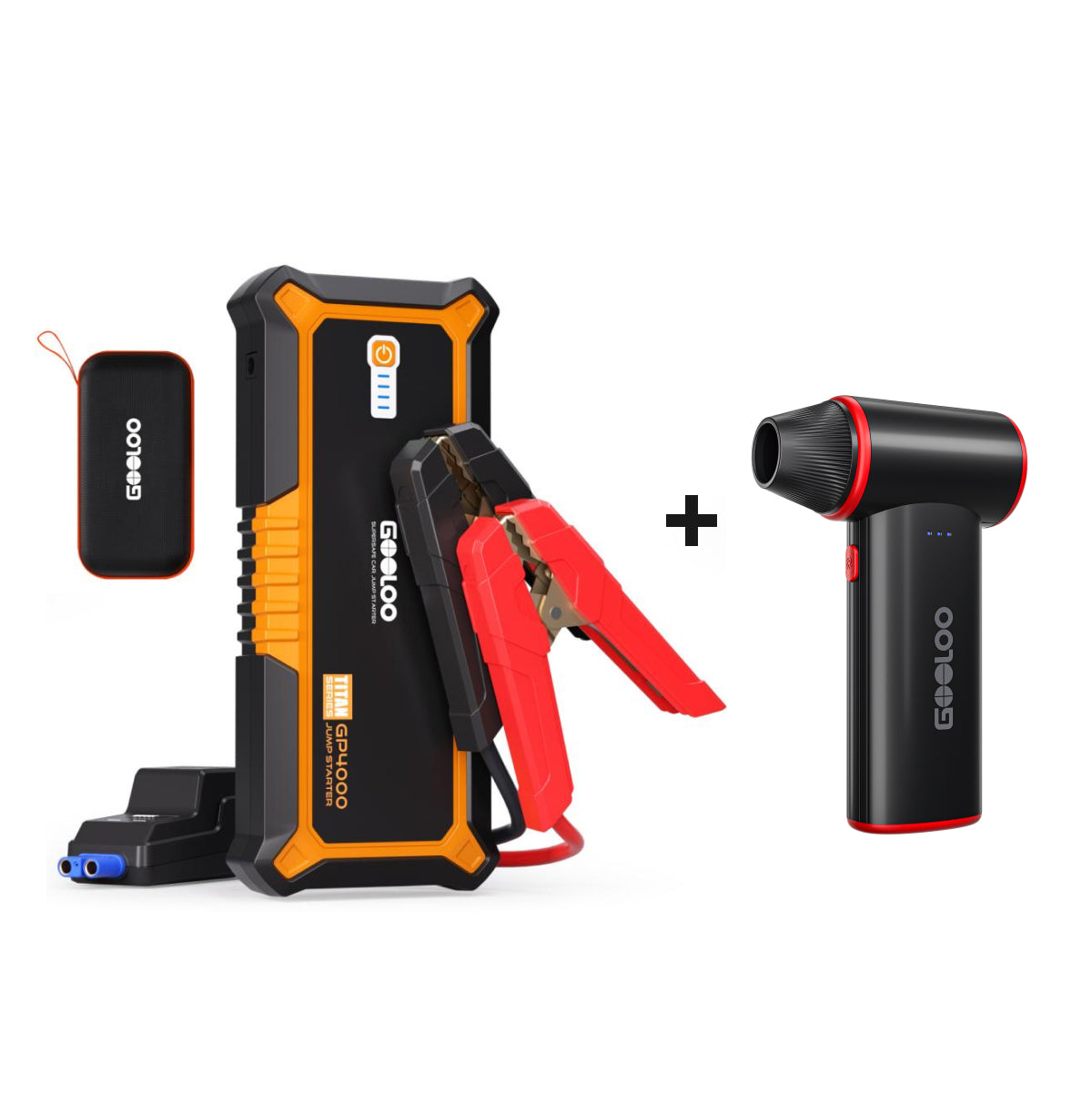 GOOLOO GP4000 Jump Starter with F3 Electric Air Duster