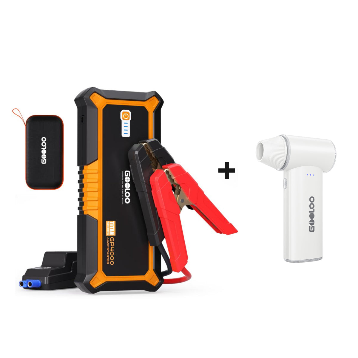 GOOLOO GP4000 Jump Starter with F3 Electric Air Duster