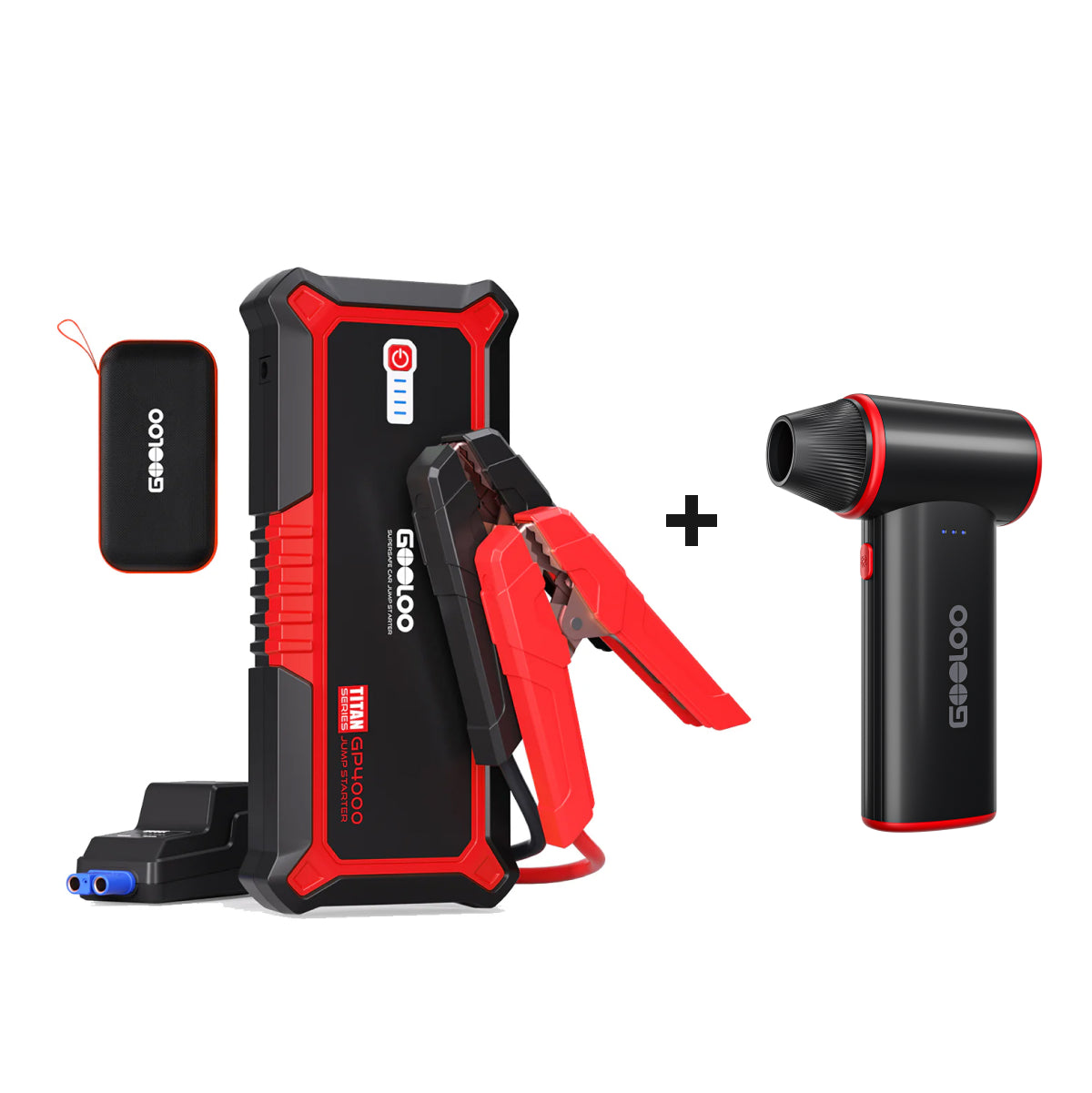 GOOLOO GP4000 Jump Starter with F3 Electric Air Duster