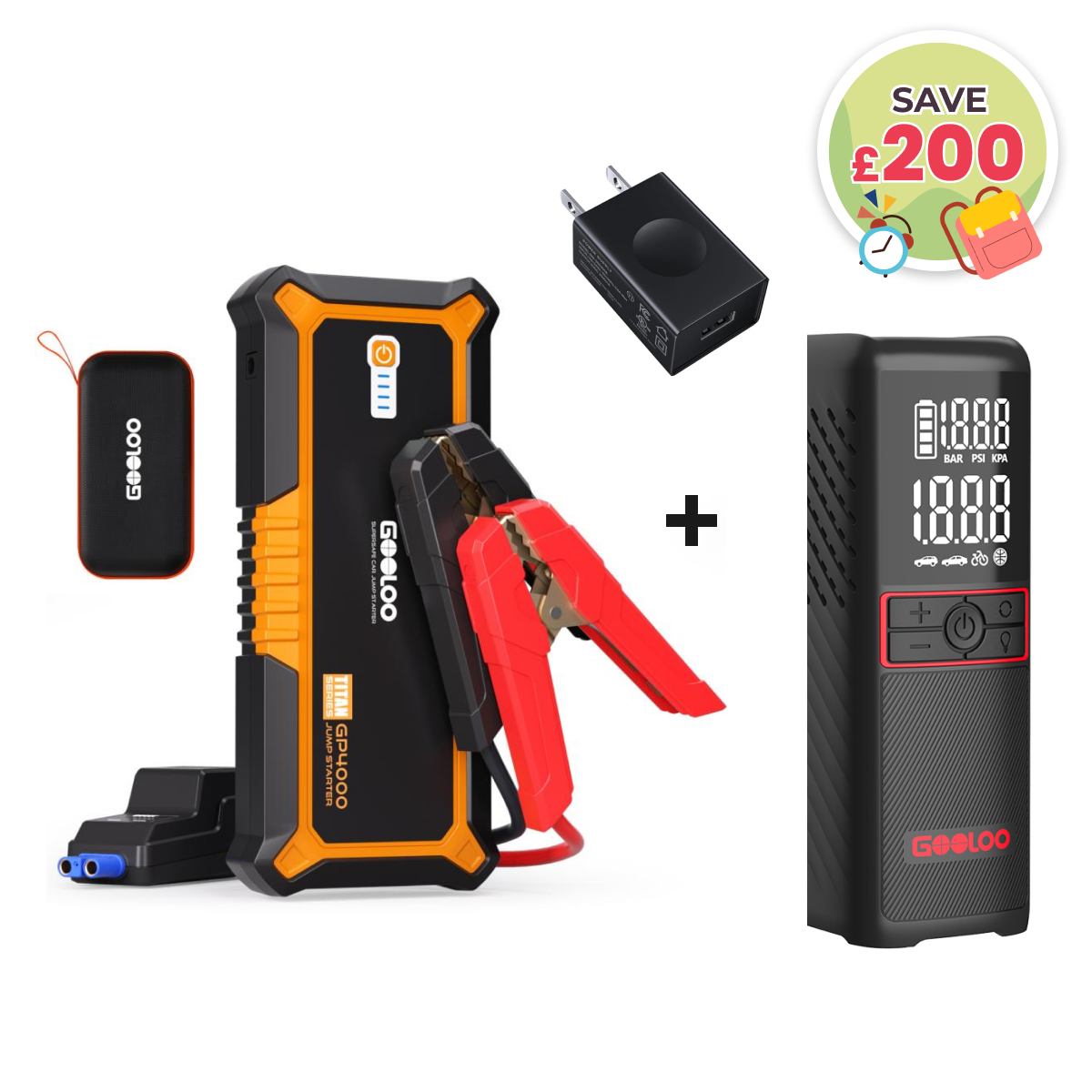 【Clearance Sale】GOOLOO GP4000 Jump Starter
