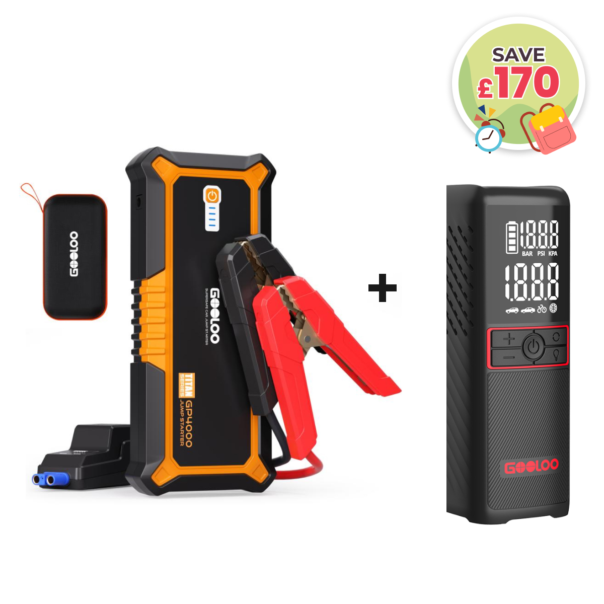 【Clearance Sale】GOOLOO GP4000 Jump Starter