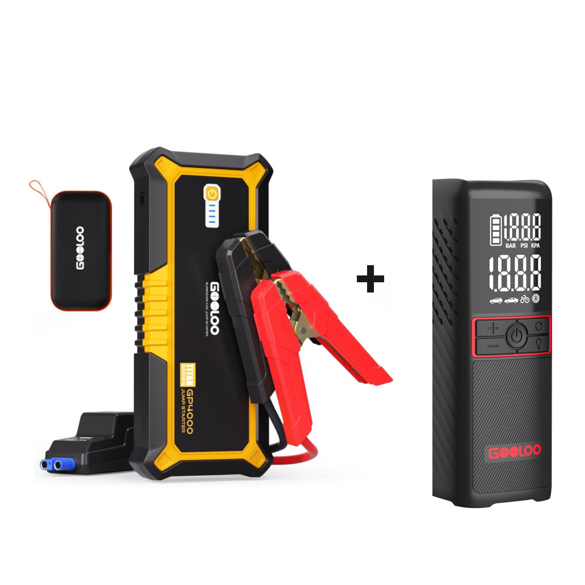 GOOLOO GP4000 Jump Starter with GT160 Tire  Inflator