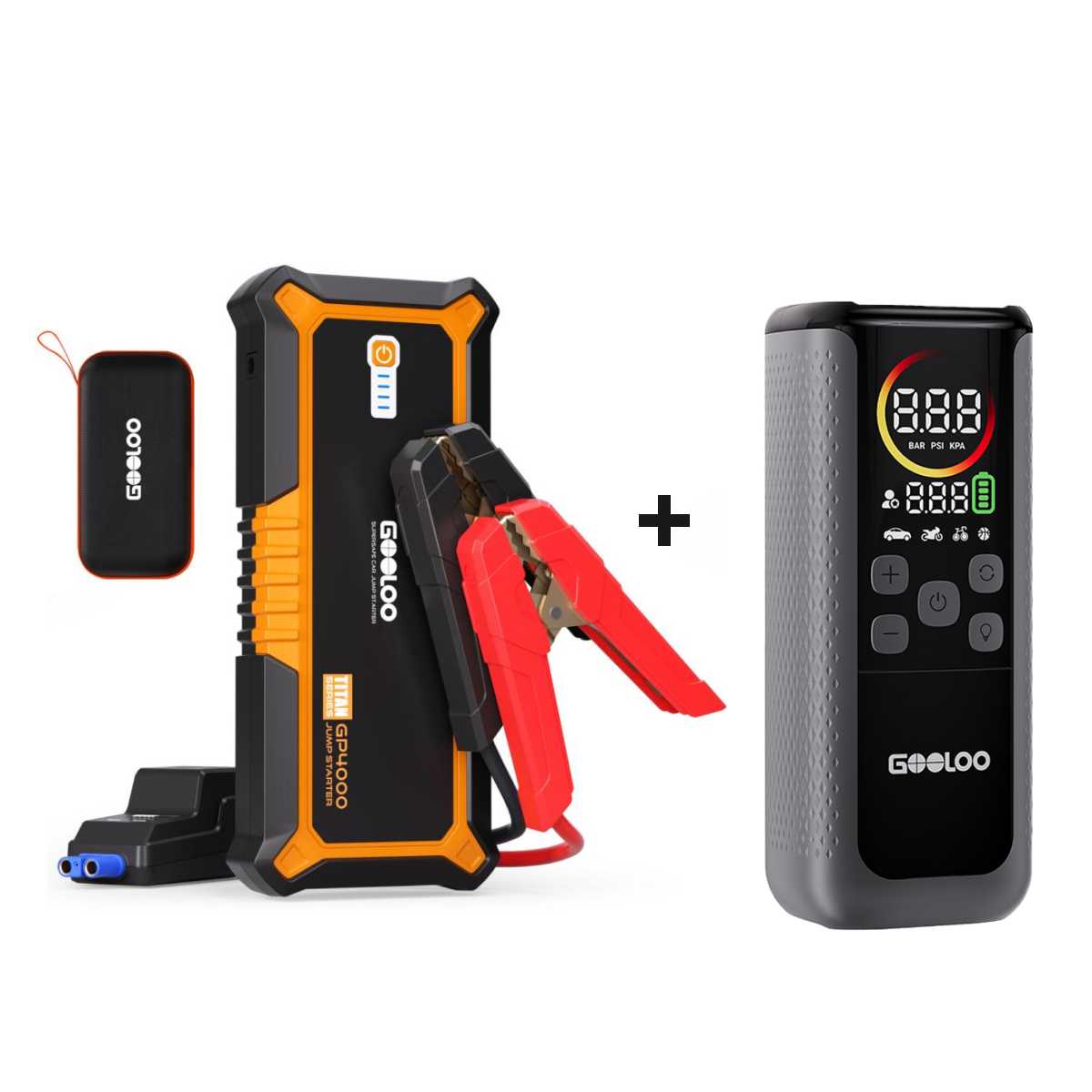 GOOLOO GP4000 Jump Starter with GT160 DUAL Tire Inflator