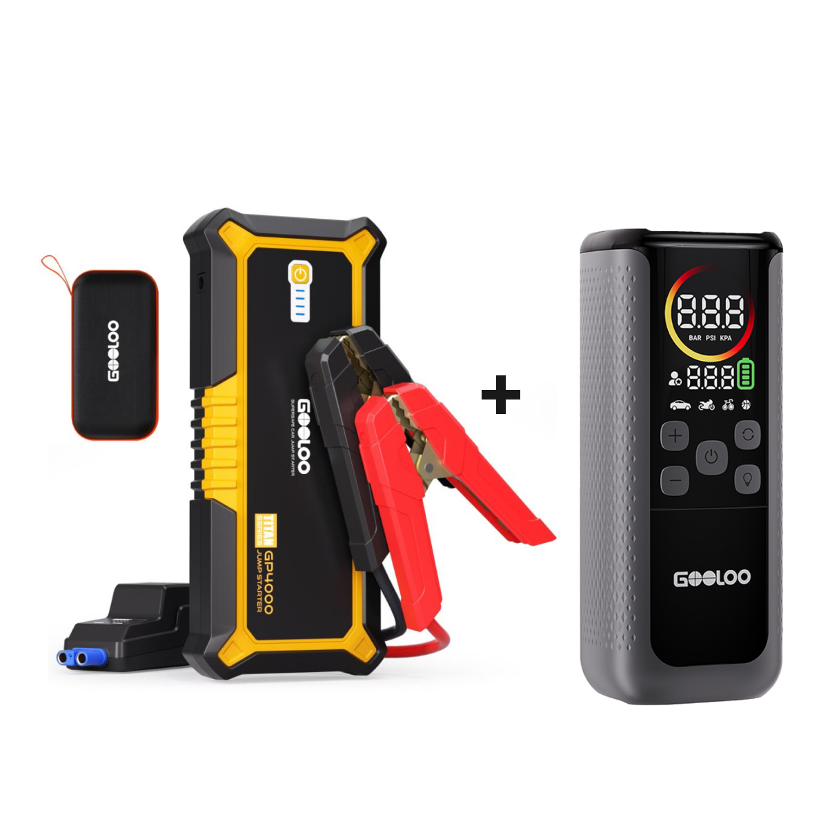 GOOLOO GP4000 Jump Starter with GT160 DUAL Tire Inflator
