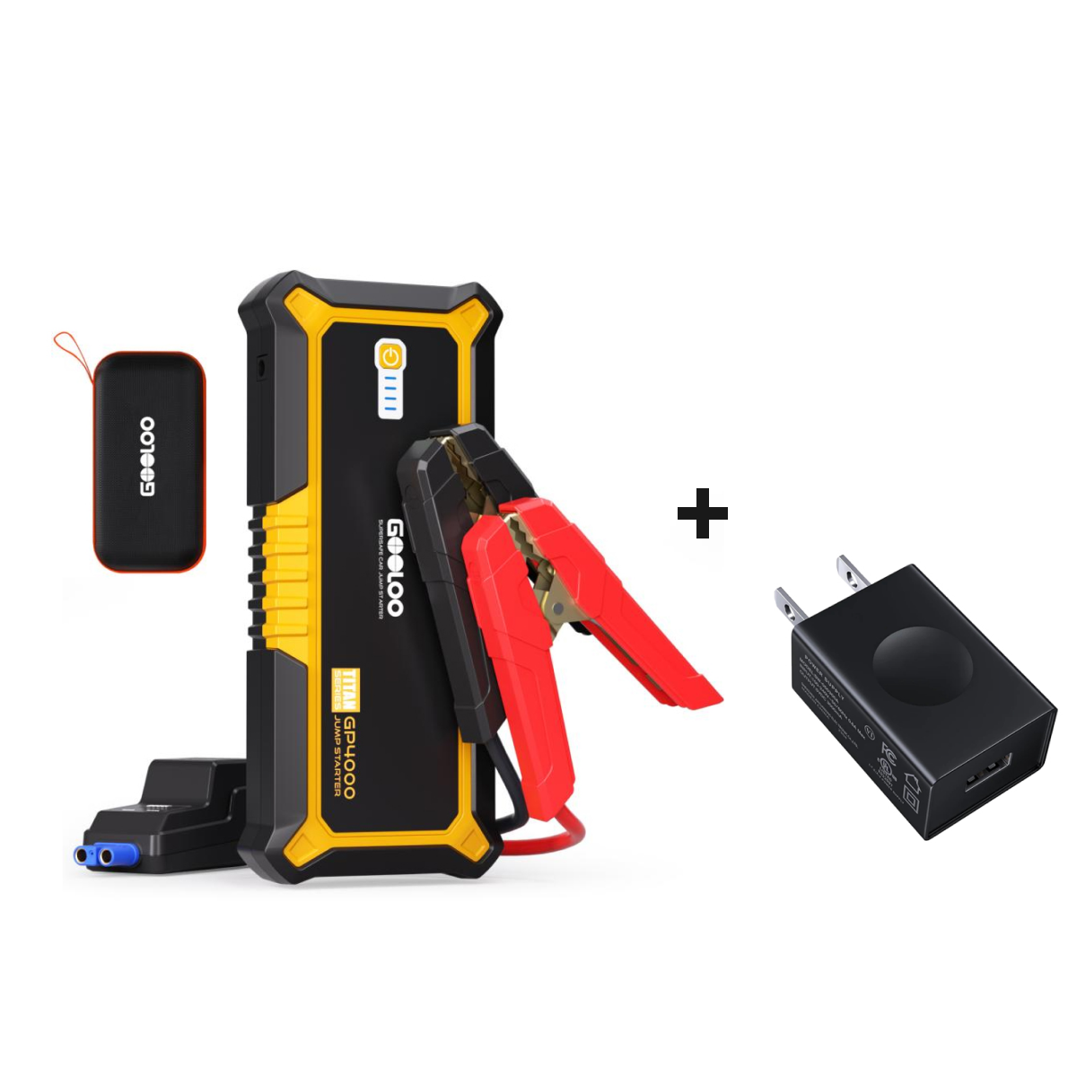 GOOLOO GP4000 Jump Starter with 15W Wall Charger