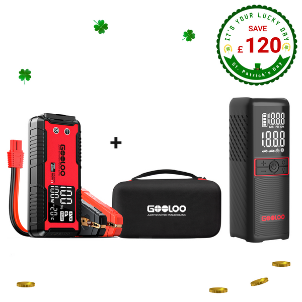 GOOLOO GT3000 Jump Starter+GT160 Tire Inflator+EVA Box