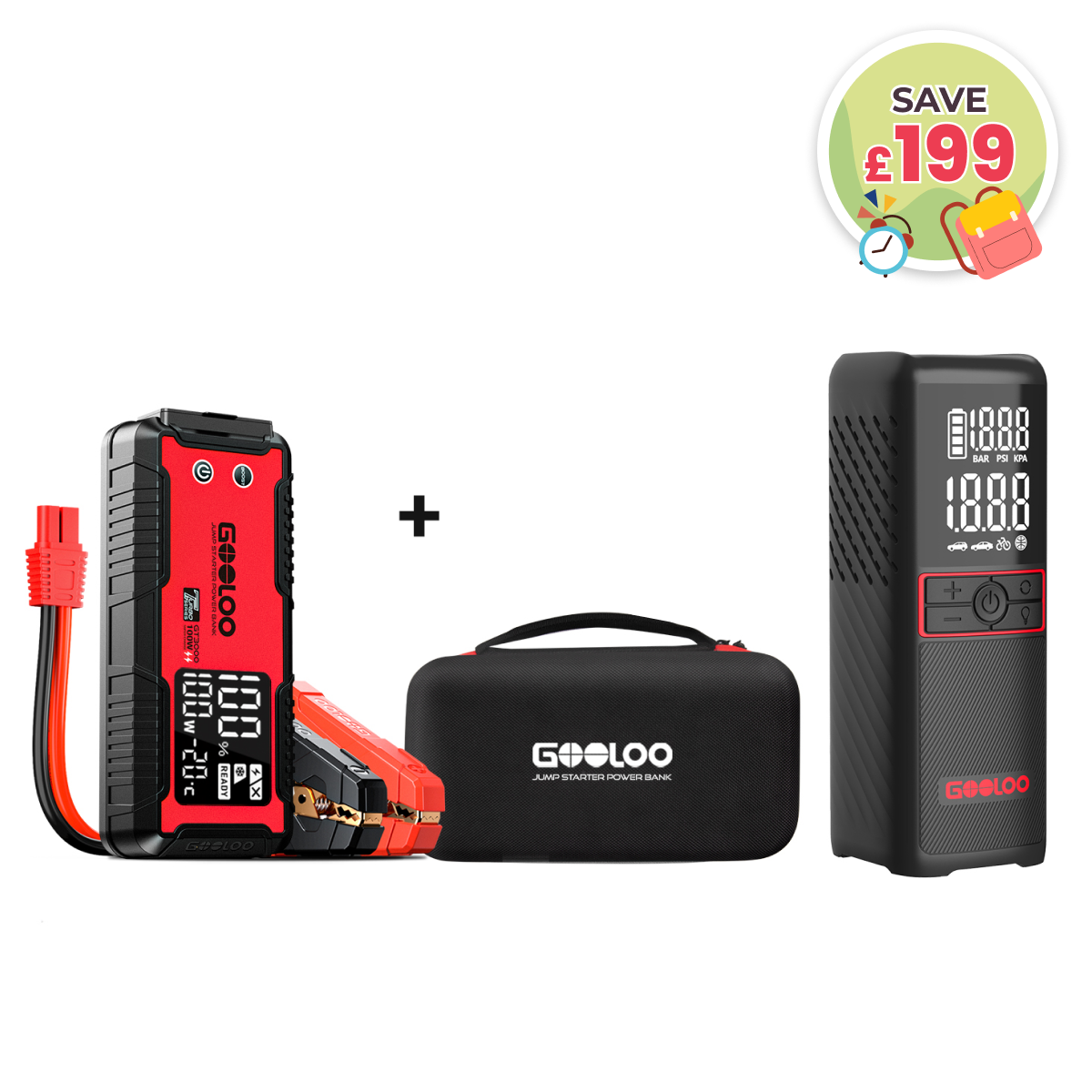 【Clearance Sale】GOOLOO GT3000 Jump Starter