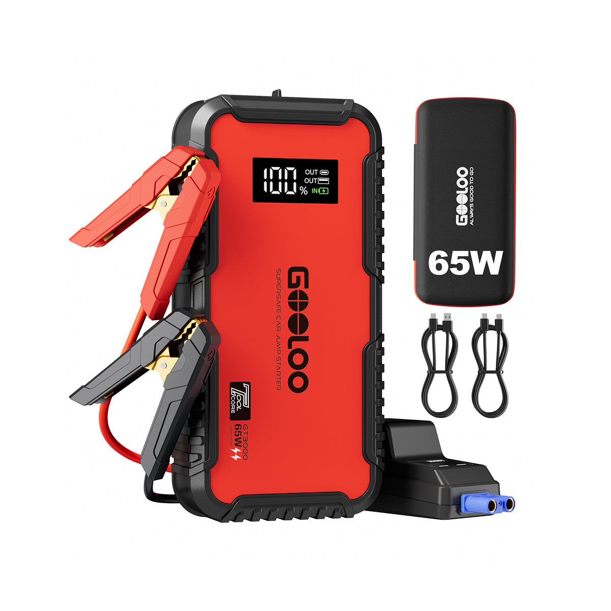 GOOLOO GT3000 3000A Supersafe Jump Starter Eva Bag