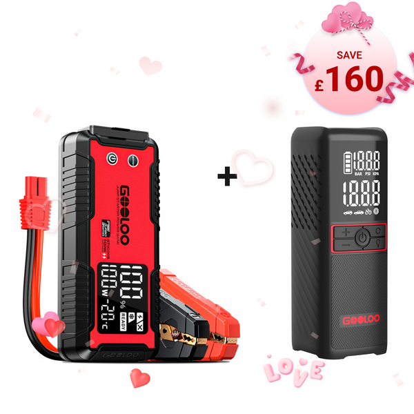 GOOLOO GT4000S Jump Starter with GT160 Tire Inflator