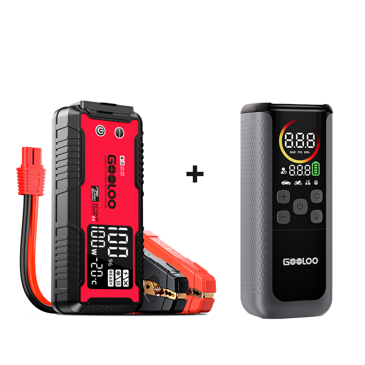 GOOLOO GT4000 Jump Starter with GT160 DUAL Tire Inflator