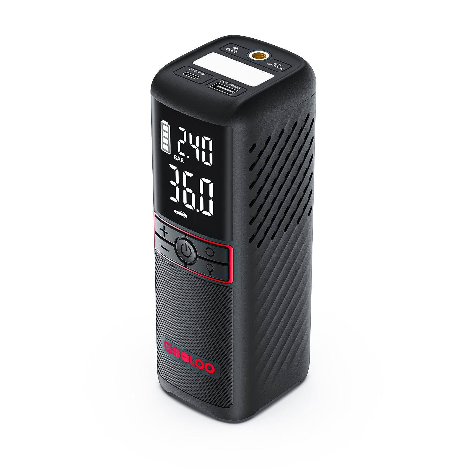 GOOLOO GE1500+GT160 Tire Inflator+15W Wall Charger